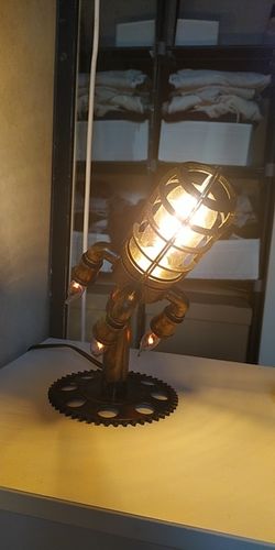 Steampunk Retro Rocket Lamp photo review