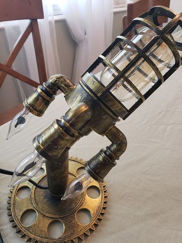 Steampunk Retro Rocket Lamp photo review