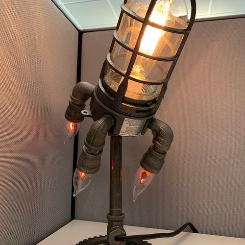 Steampunk Retro Rocket Lamp photo review