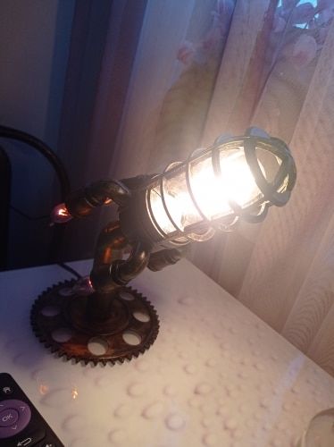 Steampunk Retro Rocket Lamp photo review