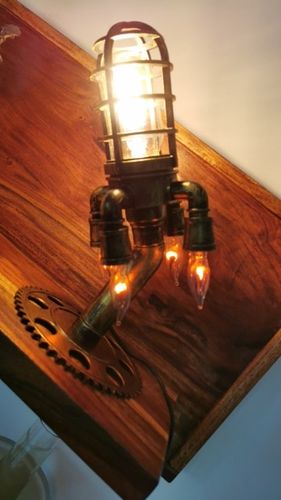 Steampunk Retro Rocket Lamp photo review