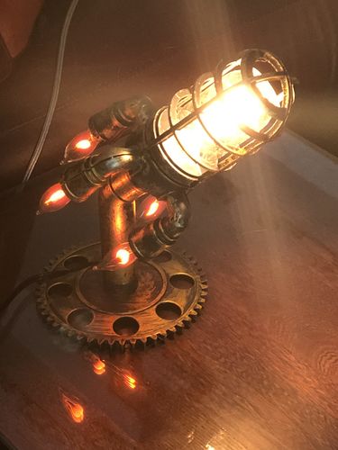 Steampunk Retro Rocket Lamp photo review