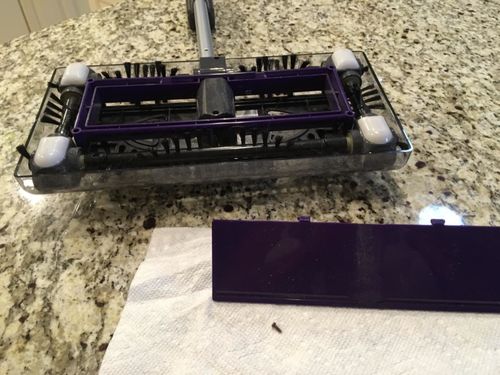 Swivel Sweeper Lightweight, Purple Household Vacuum Cleaner Hand Push Sweeper photo review