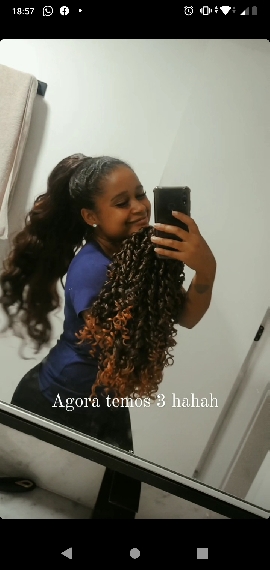 Wig Ponytail Wig Female African Small Curls photo review