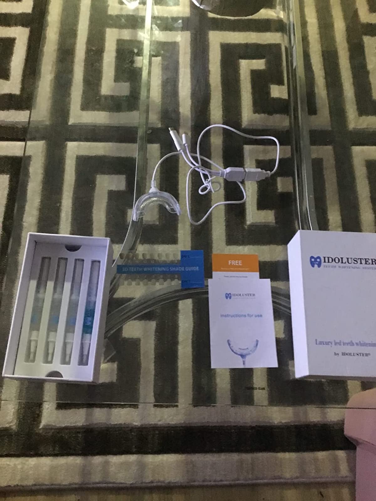 Teeth Whitening Kit Led Light With Teeth Whitening Gel photo review