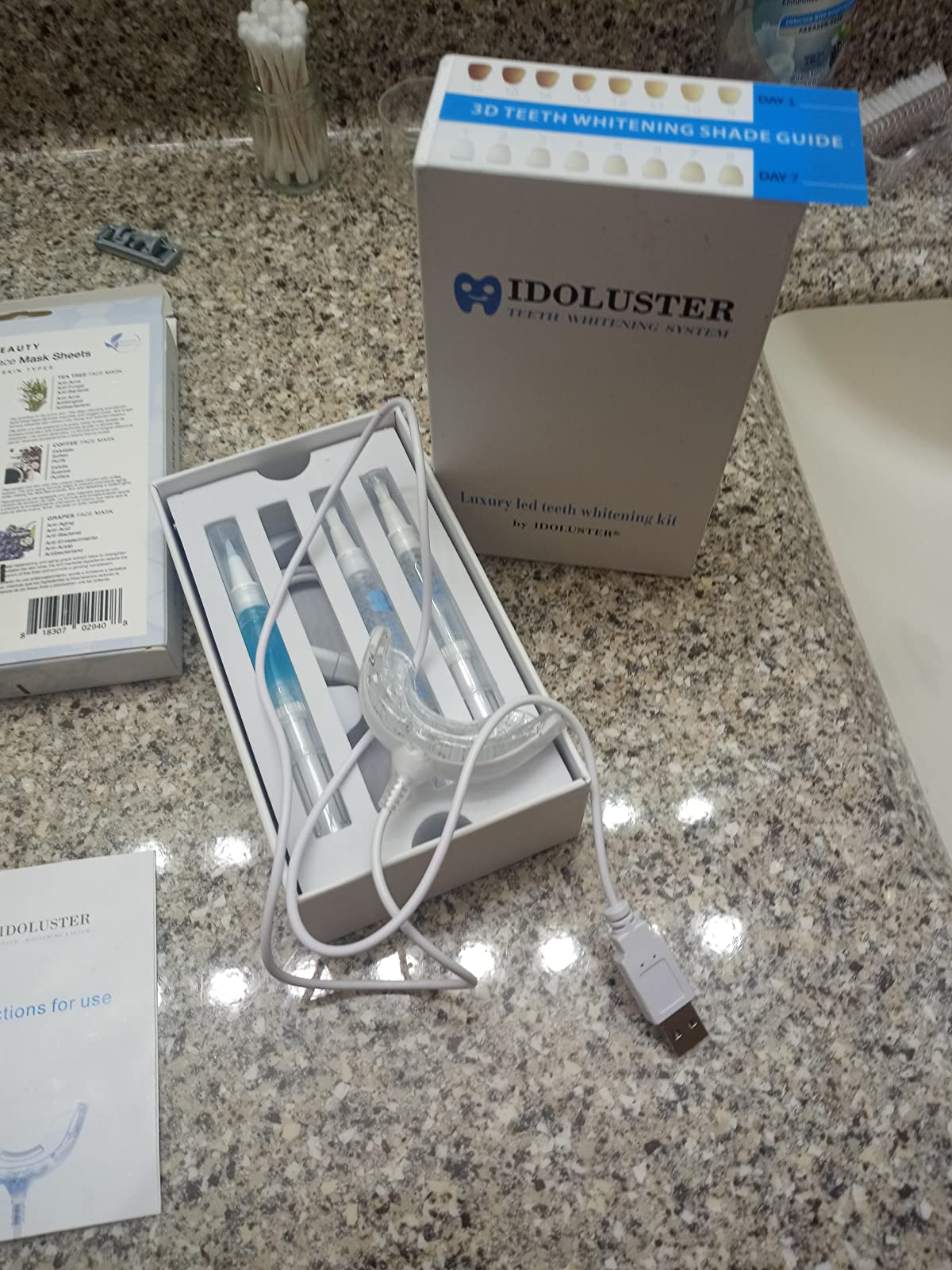 Teeth Whitening Kit Led Light With Teeth Whitening Gel photo review