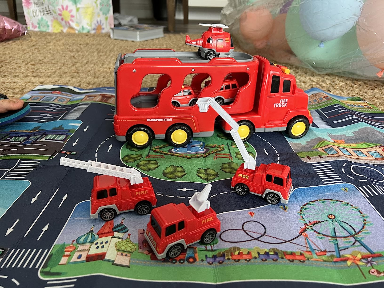 Convenient Fire Truck Toy For Children photo review