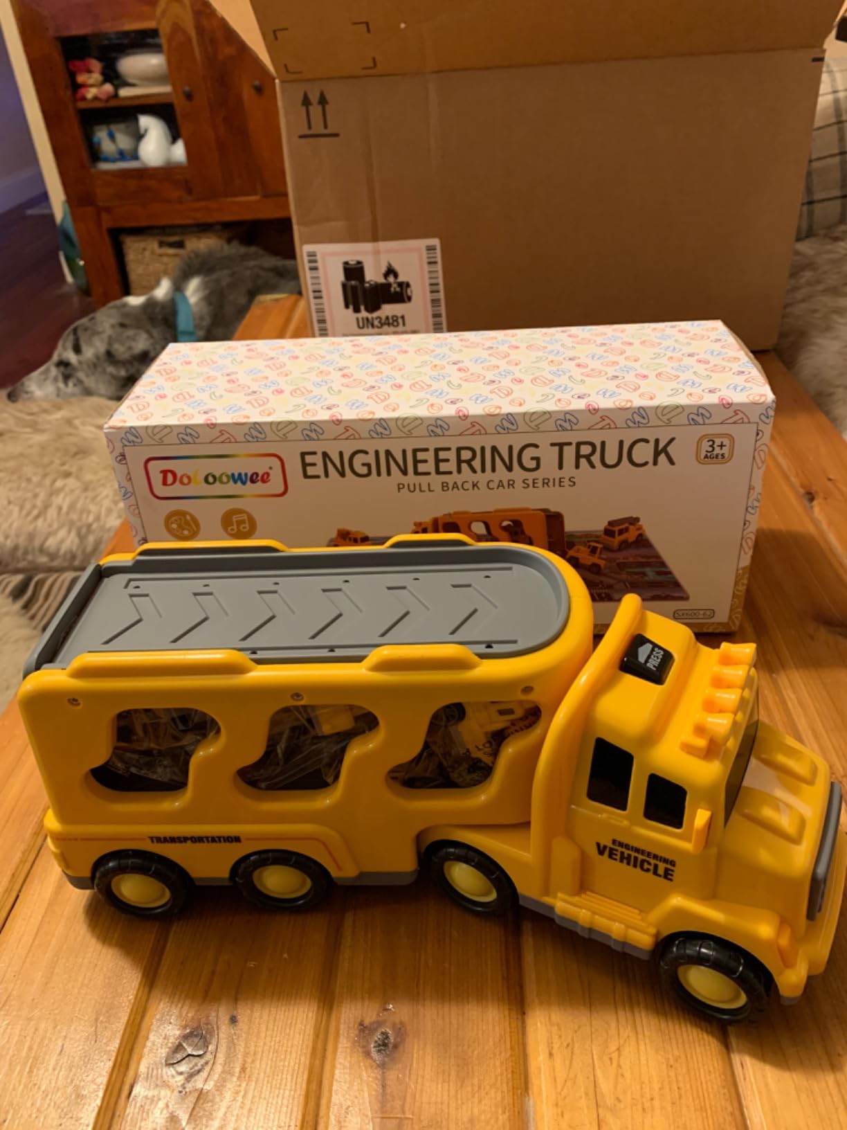 Convenient Fire Truck Toy For Children photo review