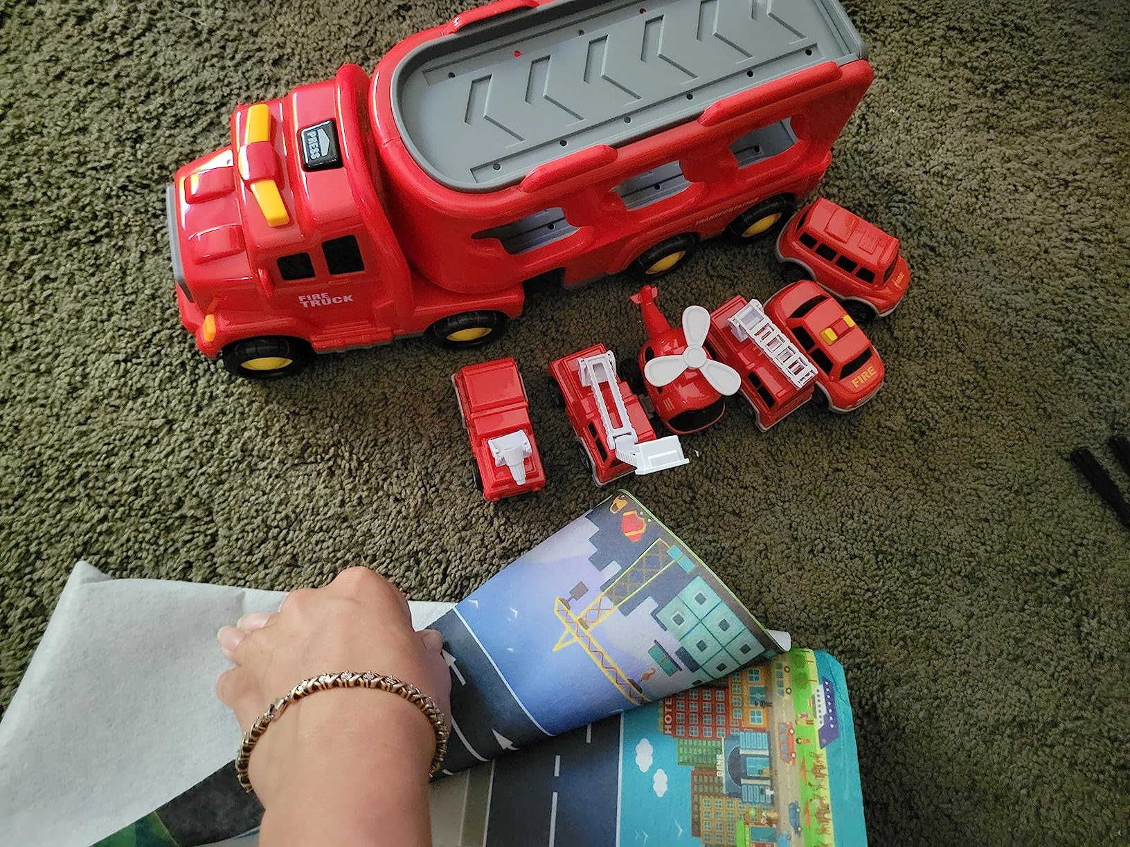 Convenient Fire Truck Toy For Children photo review