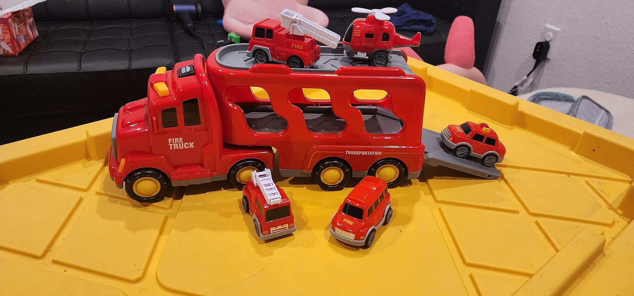 Convenient Fire Truck Toy For Children photo review