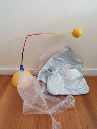 Portable Tennis Trainer Machine for Swing Ball Practice, Beginner Equipment photo review