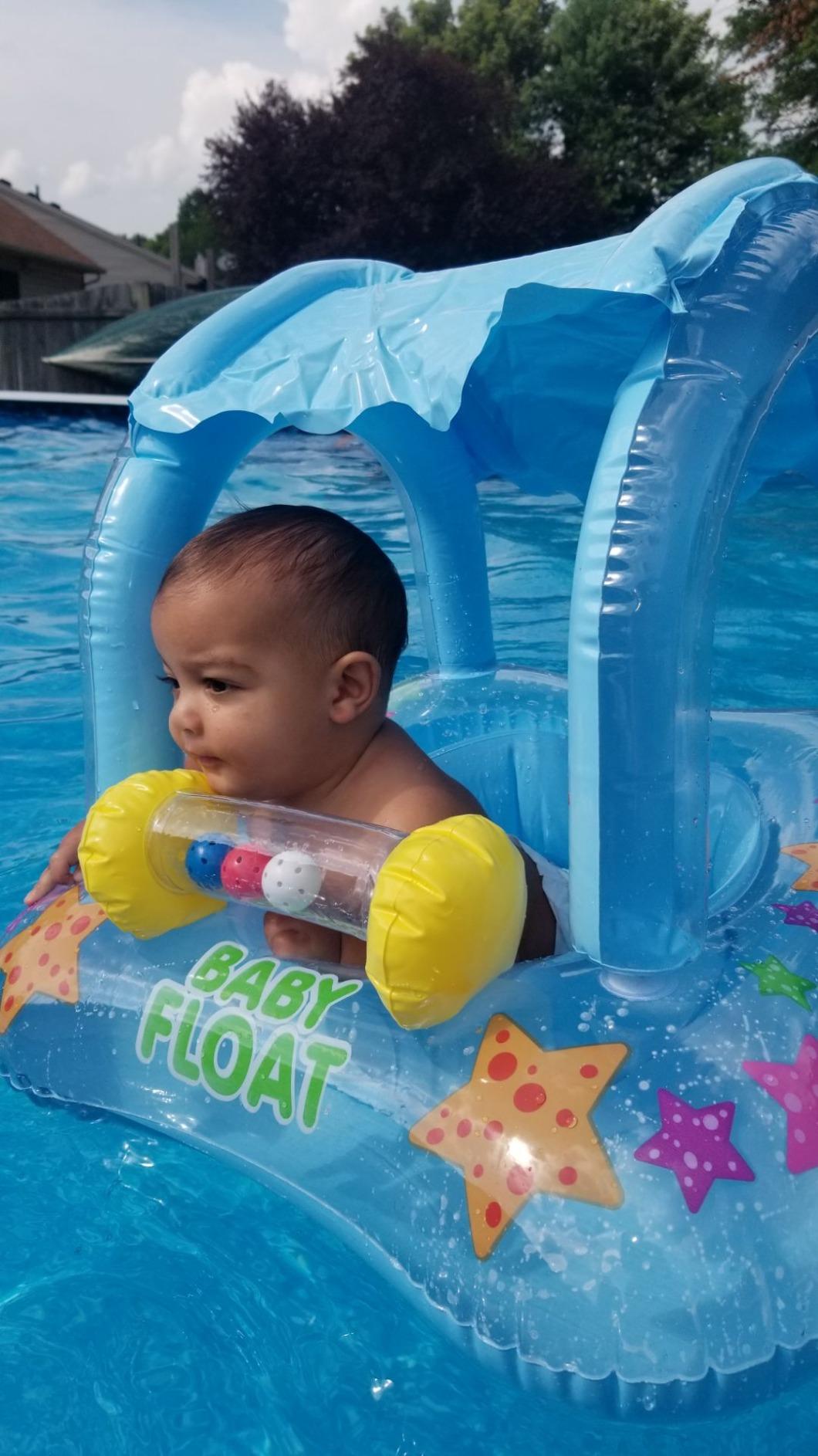 Toddler Swimming Pool Float With Canopy photo review