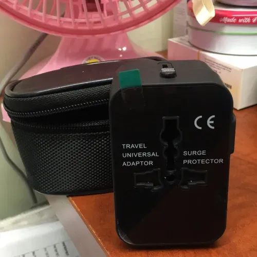 Universal Travel Adapter With 2 USB Ports photo review