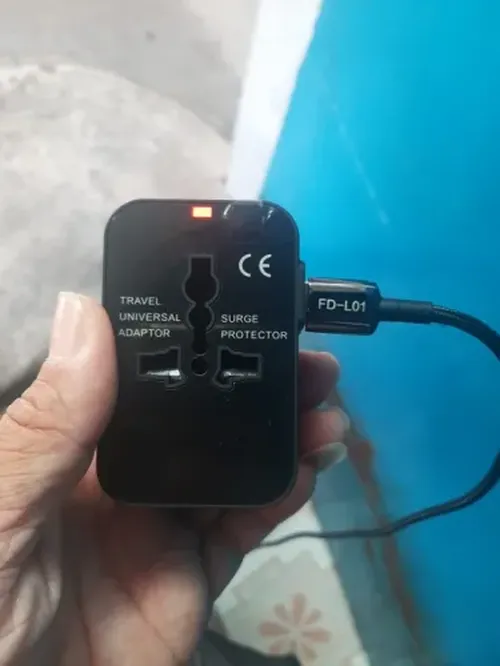 Universal Travel Adapter With 2 USB Ports photo review