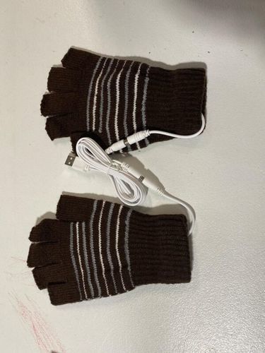Men Women Electric Heated Gloves USB Rechargeable Insulated Warm Thermal Gloves photo review