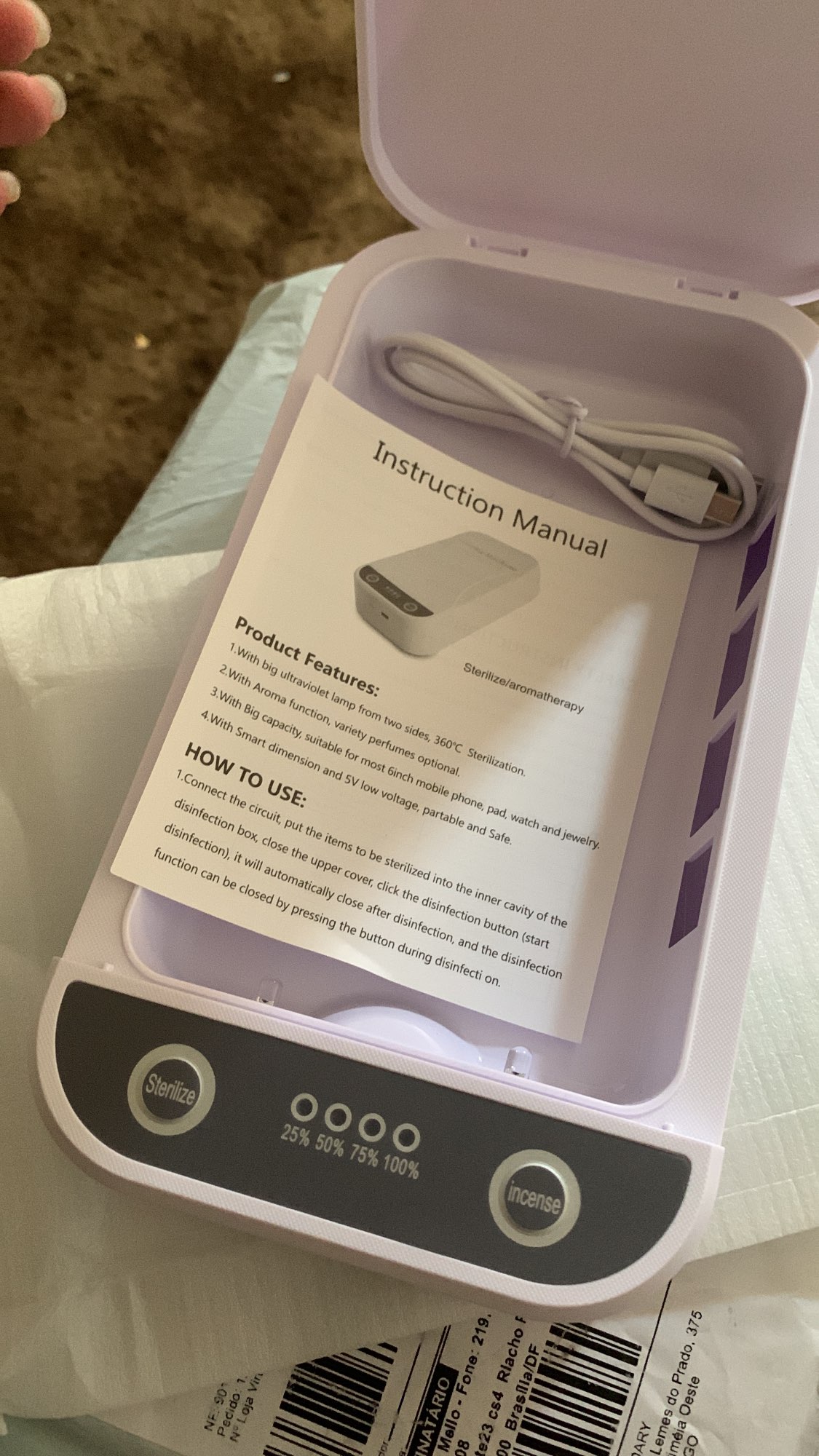 Uv Phone Sanitizer Disinfection Cleaning Device photo review