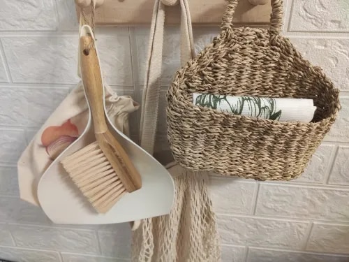 Mini Broom and Dustpan Set With Bamboo Handle photo review