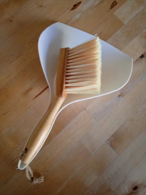 Mini Broom and Dustpan Set With Bamboo Handle photo review