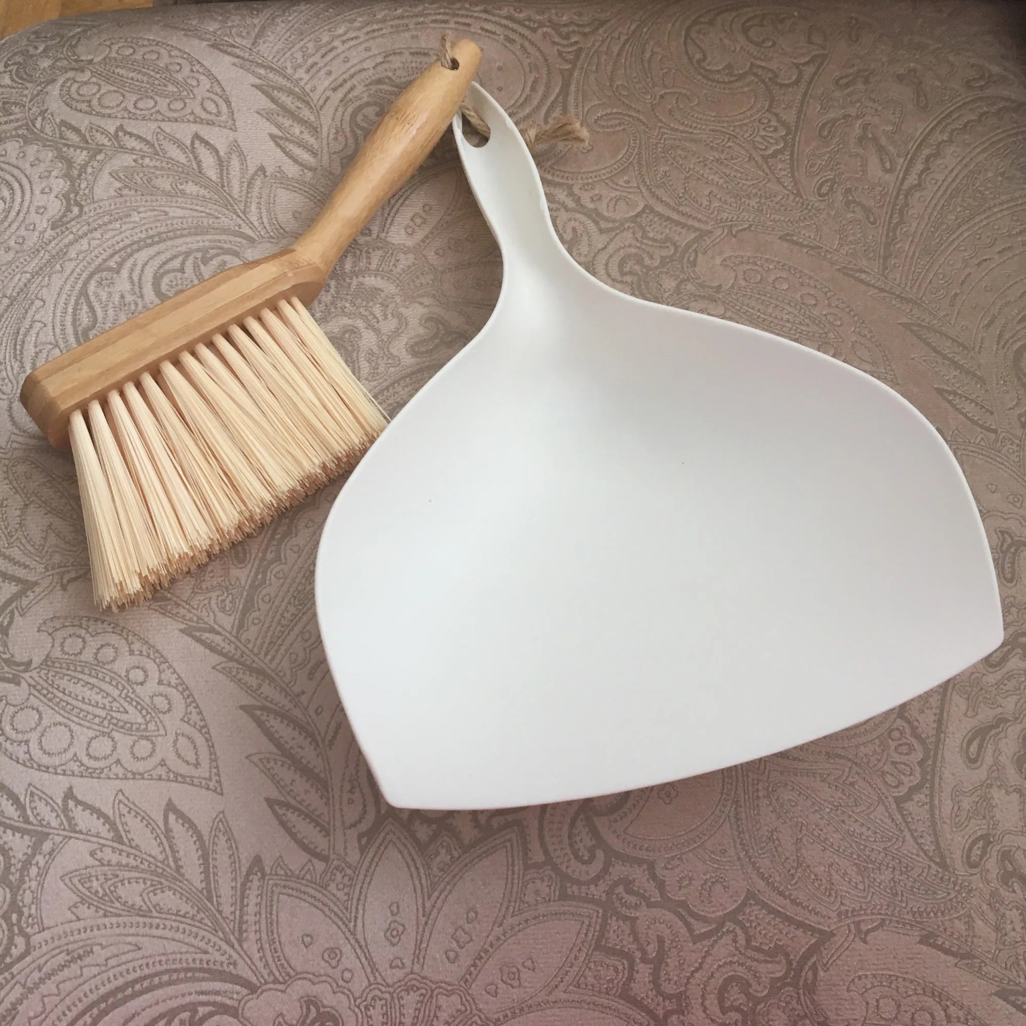 Mini Broom and Dustpan Set With Bamboo Handle photo review