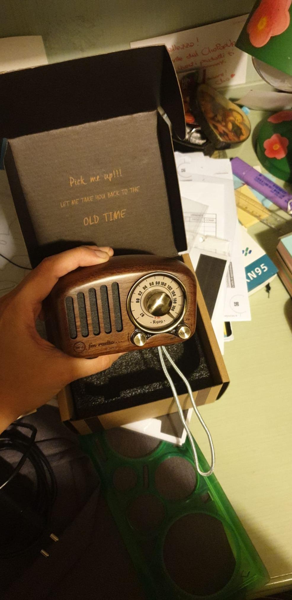 Vintage Radio Retro Bluetooth Speaker photo review