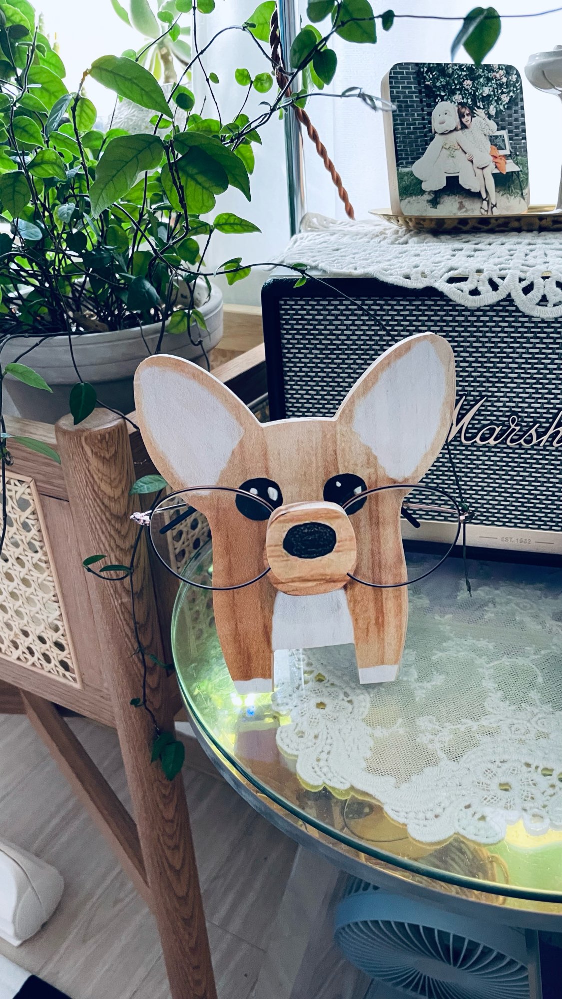 Convenient Cute Animal Shaped Glasses Rack photo review