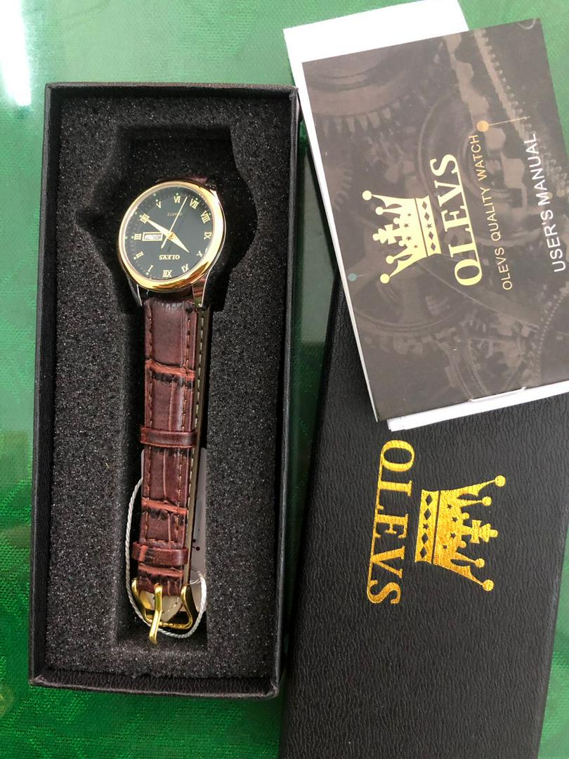 Waterproof Leather Olevs Watch photo review