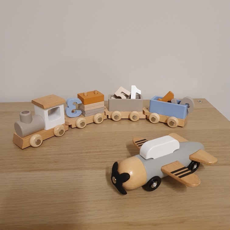 Wooden Children's Birthday Train Toy photo review