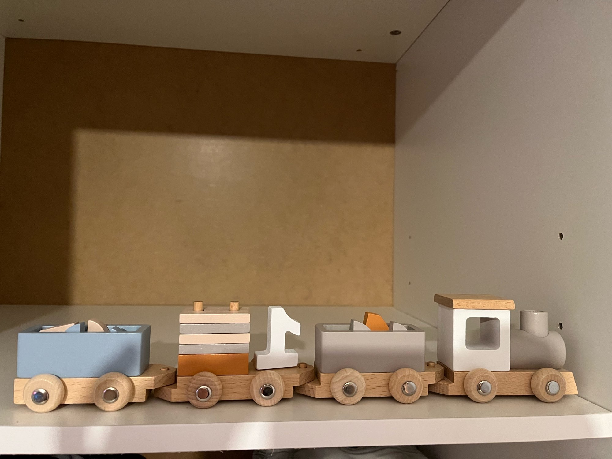 Wooden Children's Birthday Train Toy photo review